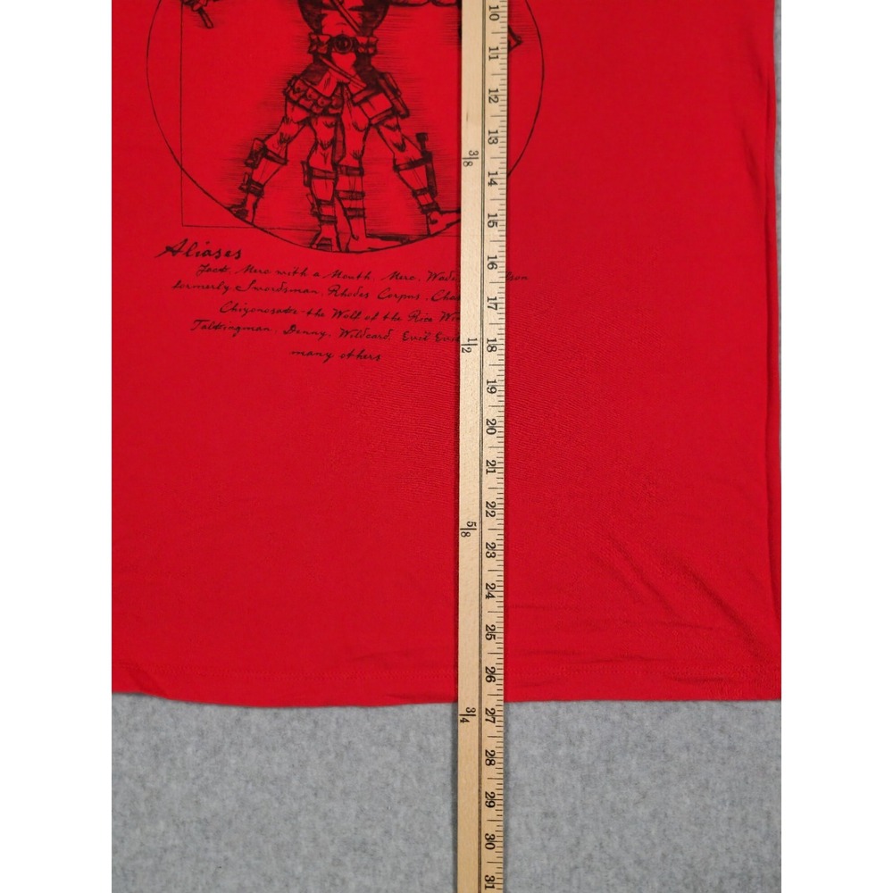 Deadpool Leonadro DaVinci Sketch t Woman's T Shirt Size M - Picture 5 of 6